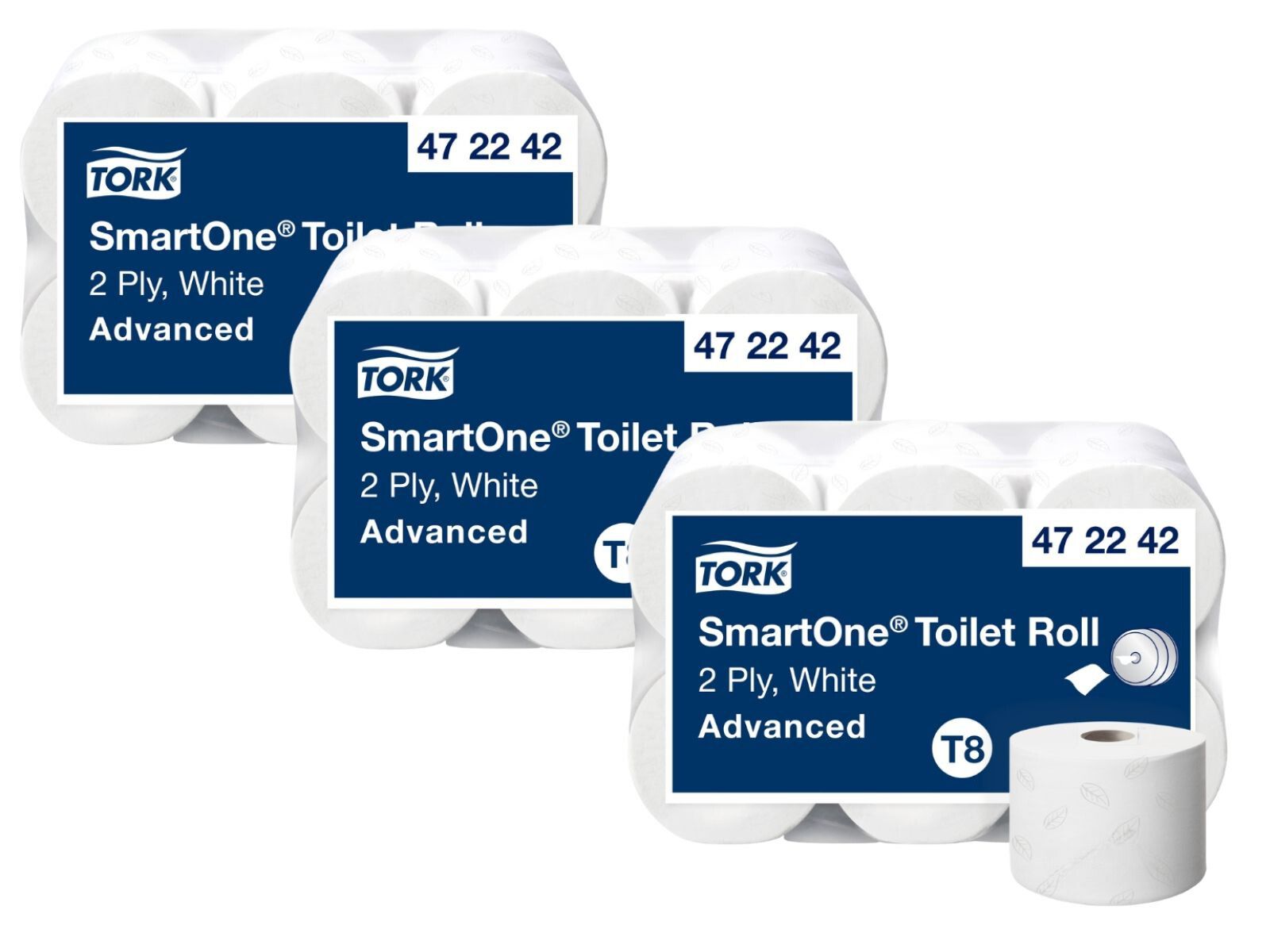 Multipack x3 Papier toaletowy Tork 472242 T8 SmartOne